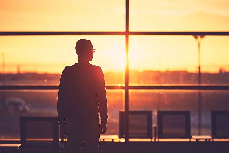 Passenger waits at one of the world&rsquo;s biggest airport