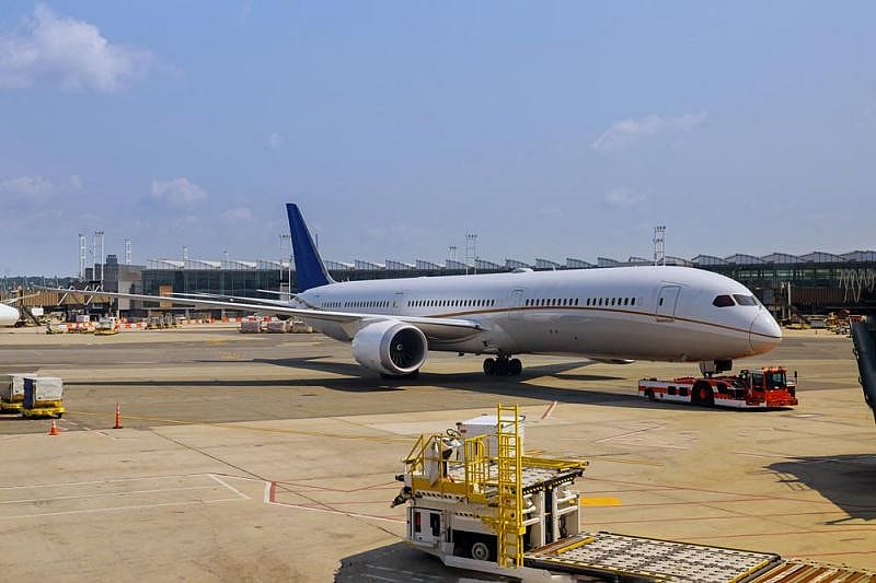 Delayed flight due to strike