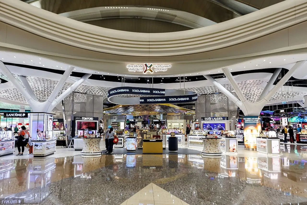Duty Free Shop At Zayed Airport in Abu Dhabi