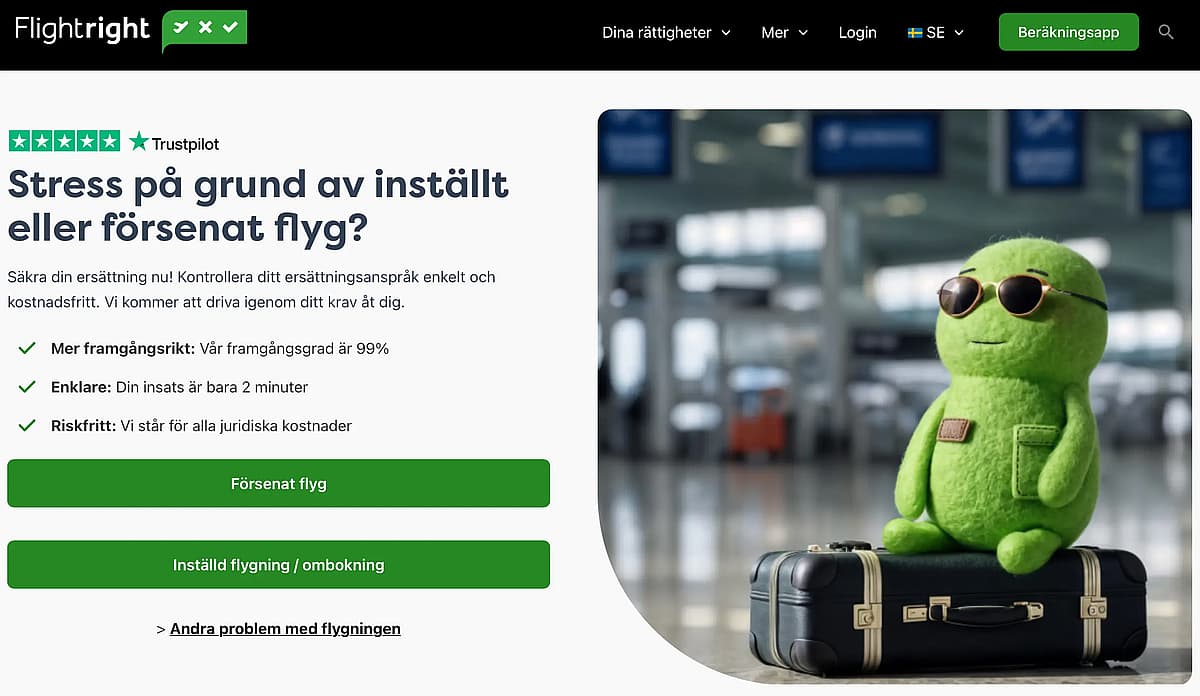 Flightright &auml;r en av de mest etablerade tj&auml;nsterna som bedrivit verksamhet sedan 2010