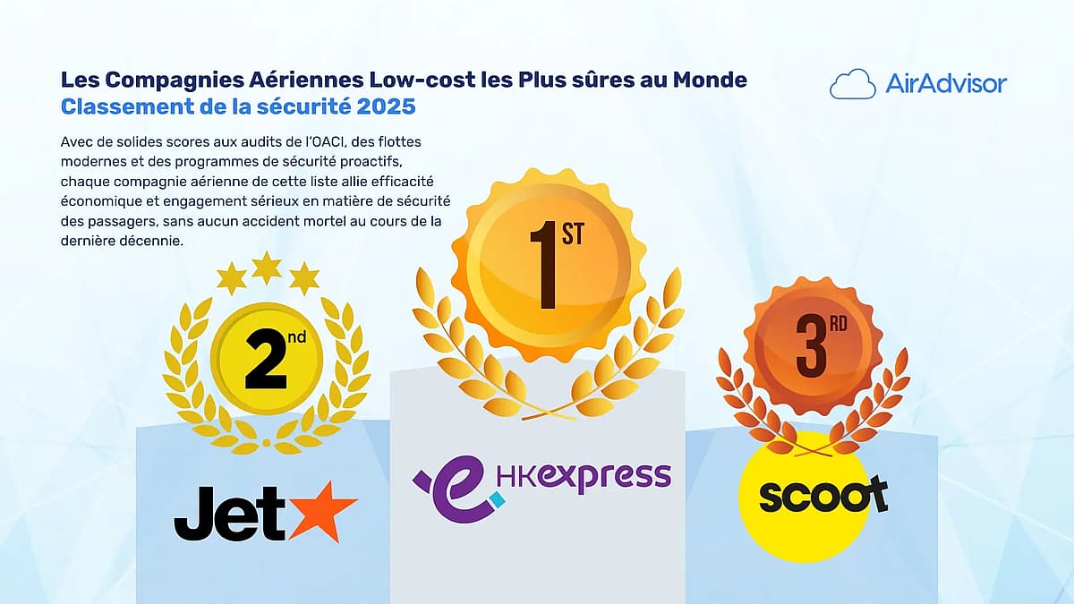 Les compagnies aeriennes low cost les plus sures au monde