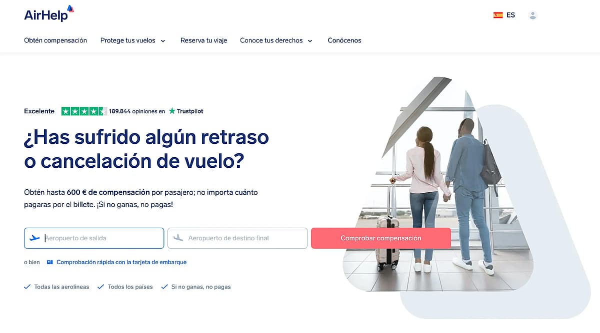 Airhelp es una de las mejores empresas de reclamaci&oacute;n de vuelos