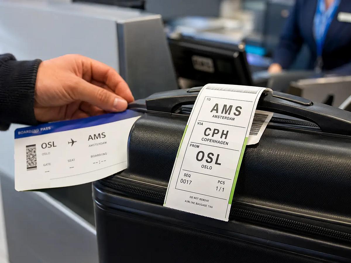 bagasjelapp for innsjekket bagasje &ndash; endelig destinasjon