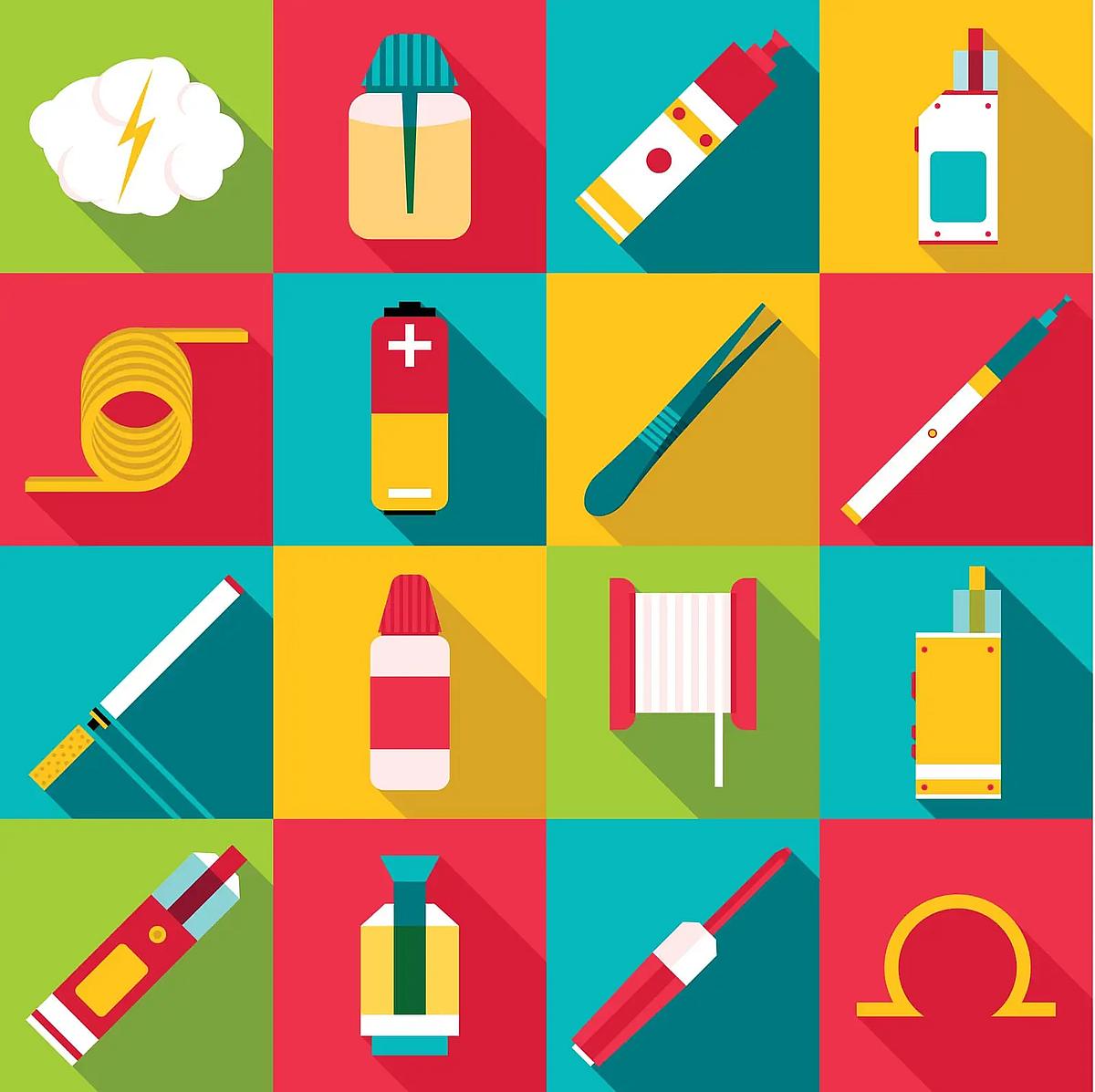e-cigarettes et outils 
