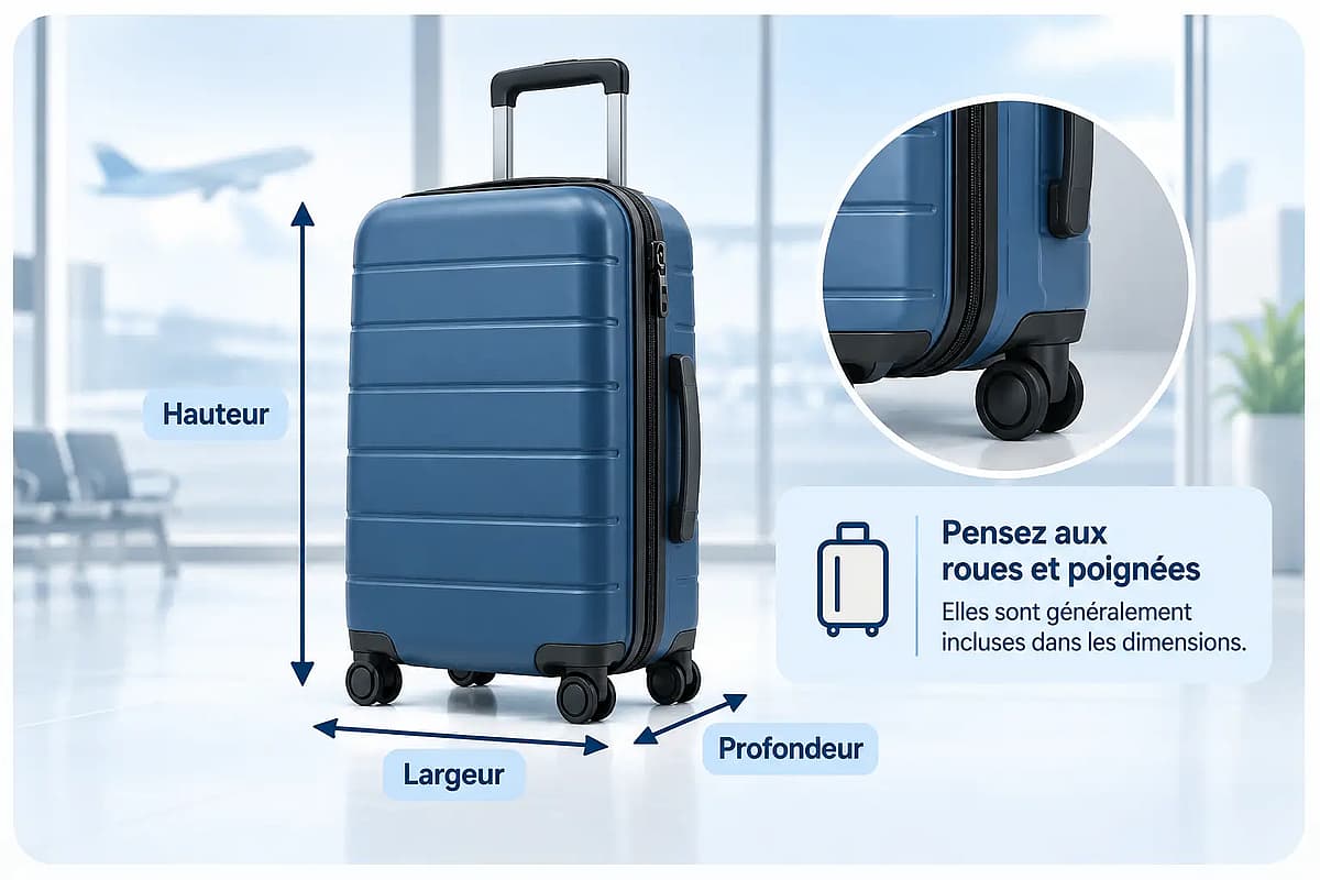 mesurer valise cabine dimensions