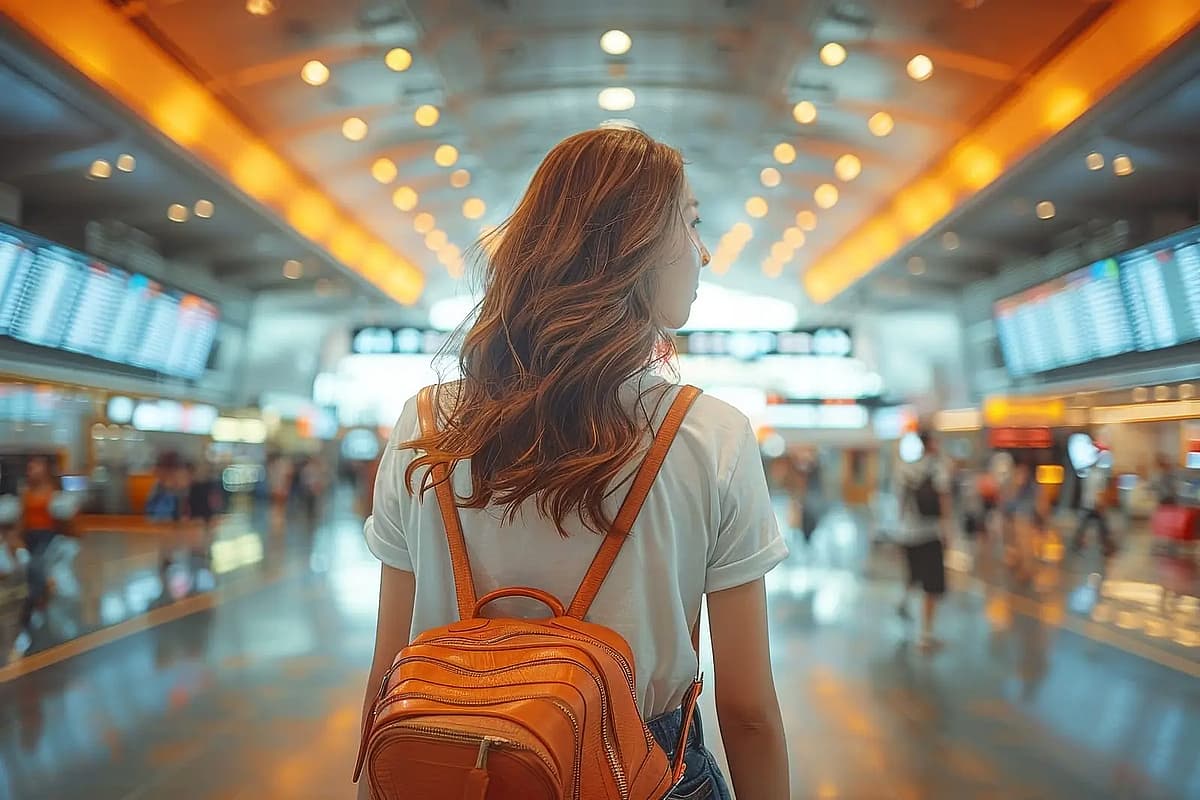 passeggero in aeroporto