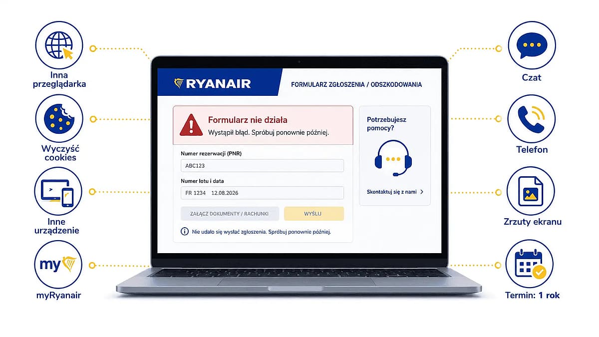 ryanair formularz reklamacyjny