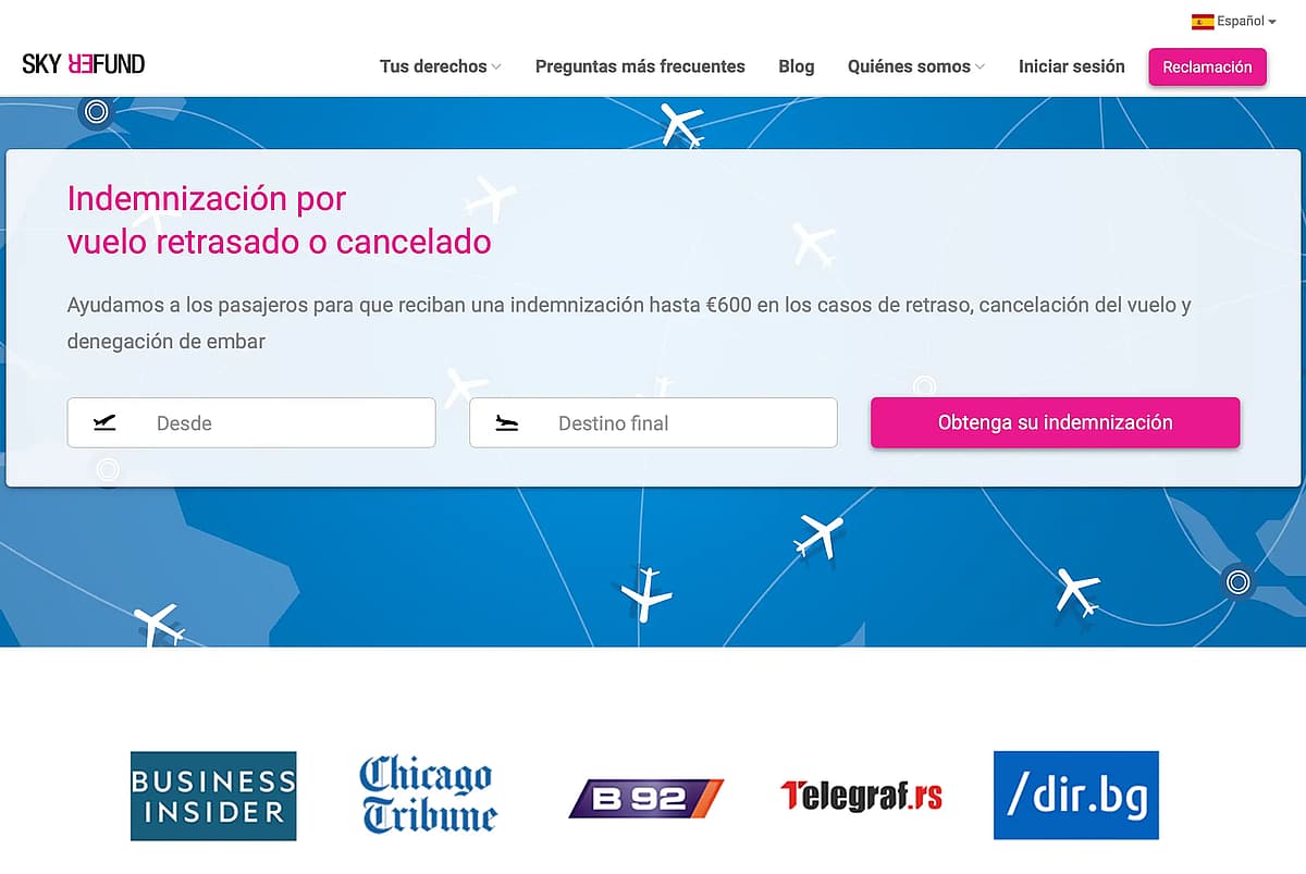SkyRefund es una de las mejores empresas de reclamaci&oacute;n de vuelos