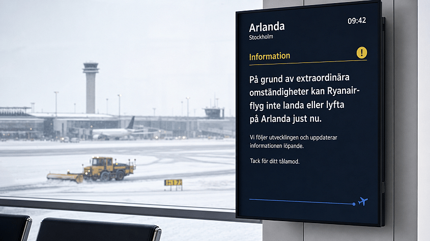 Extraordin&auml;ra omst&auml;ndigheter som p&aring;verkar Ryanair-ers&auml;ttning