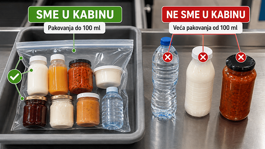 pravilo od 100 ml za tečnosti u ručnom prtljagu