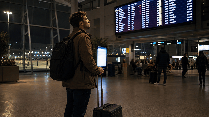 Noćni let sa aerodroma Beograd