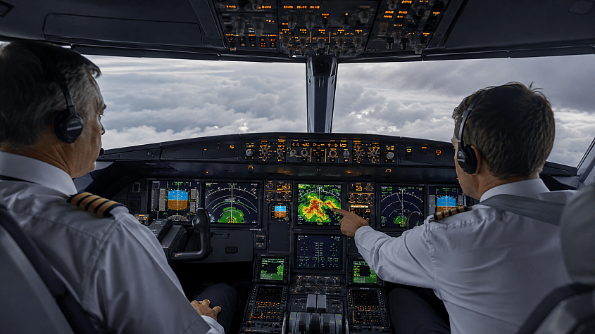 piloti koriste meteorolo&scaron;ki radar da izbegnu turbulenciju