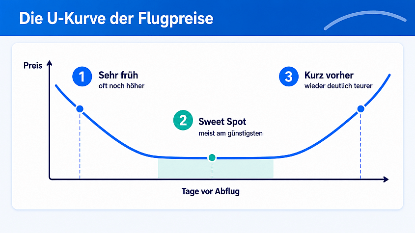 Die U-Kurve der Flugpreise